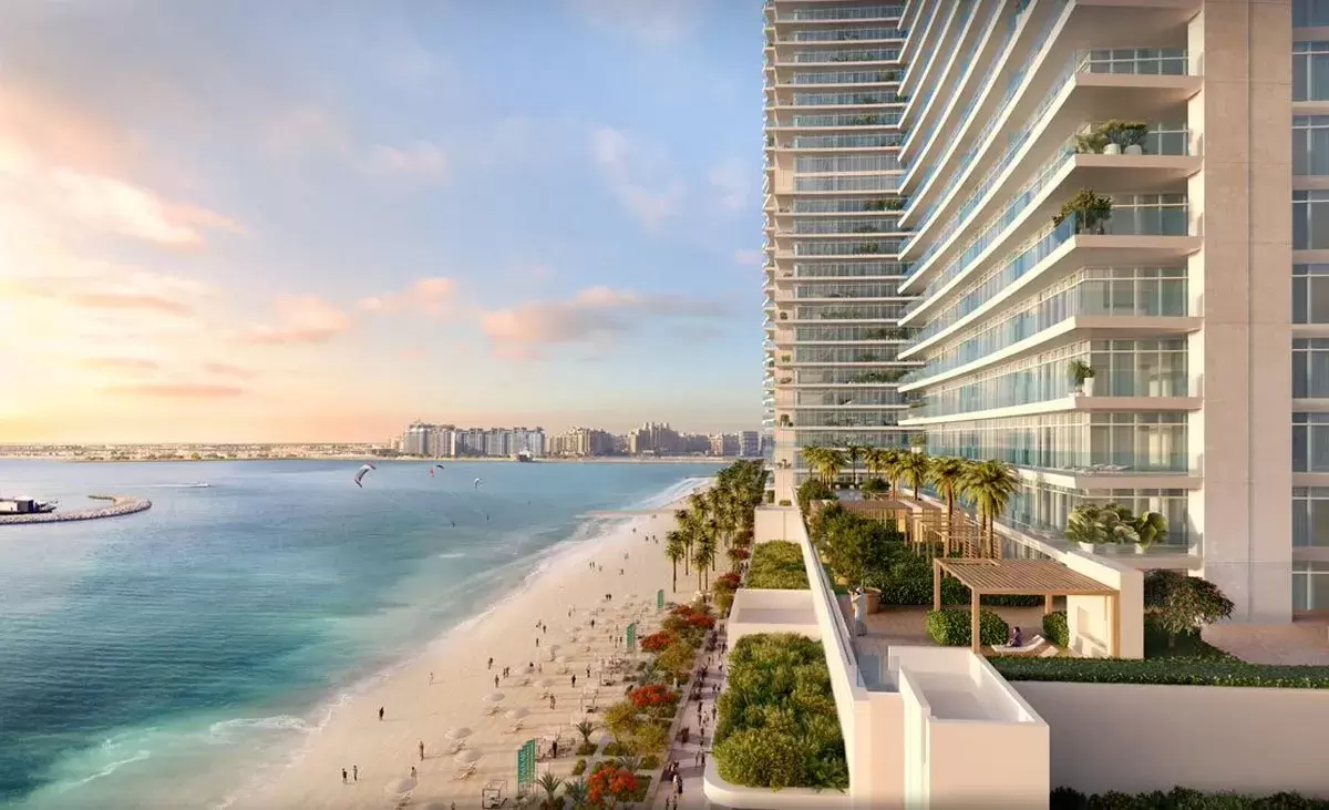 Emaar Beachfront Dubai skyline